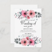 Lentbloemen — wieduitnodiging (Voorkant / Achterkant)