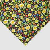 Lentbloemen - zwart tissuepapier (Detail)