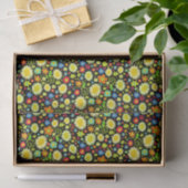 Lentbloemen - zwart tissuepapier (Geschenk)