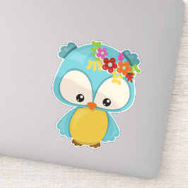 Lentdieren, hoefdieren, kleine hoenders, bloemen sticker