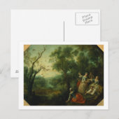 Lente, 1738 (olie op canvas) briefkaart (Voorkant / Achterkant)