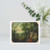 Lente, 1738 (olie op canvas) briefkaart (Staand voorkant)