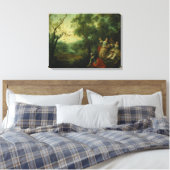 Lente, 1738 (olie op canvas) canvas afdruk (Insitu (Slaapkamer))