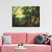 Lente, 1738 (olie op canvas) canvas afdruk (Insitu (Woonkamer))