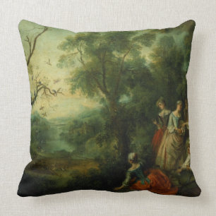 Lente, 1738 (olie op canvas) kussen