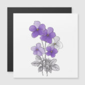 Lente 27 bloemen, lijntekening, minimalistisch, ca (Voorkant / Achterkant)