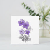 Lente 27 bloemen, lijntekening, minimalistisch, ca (Staand voorkant)