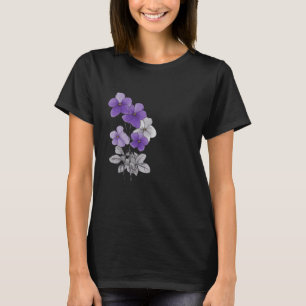 Lente 27 bloemen, lijntekening, minimalistisch, ca t-shirt