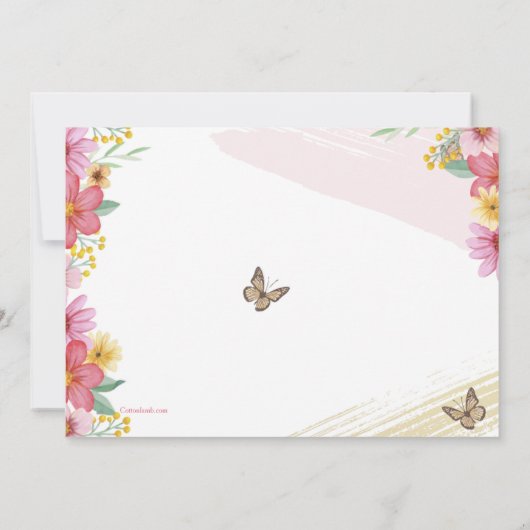 Lente 2 Foto Uitnodiging (Achterkant)