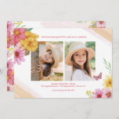 Lente 2 Foto Uitnodiging (Voorkant / Achterkant)