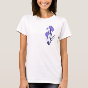 Lente 42 bloemen, lijntekening, minimalistisch, ca t-shirt