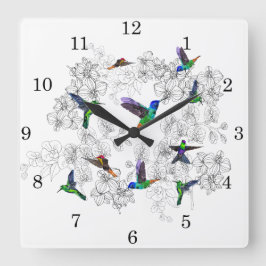 Lente 4 vierkante klok