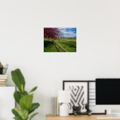 Lente aan de Rivercut Poster (Thuiskantoor)