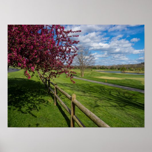 Lente aan de Rivercut Poster (Voorkant)