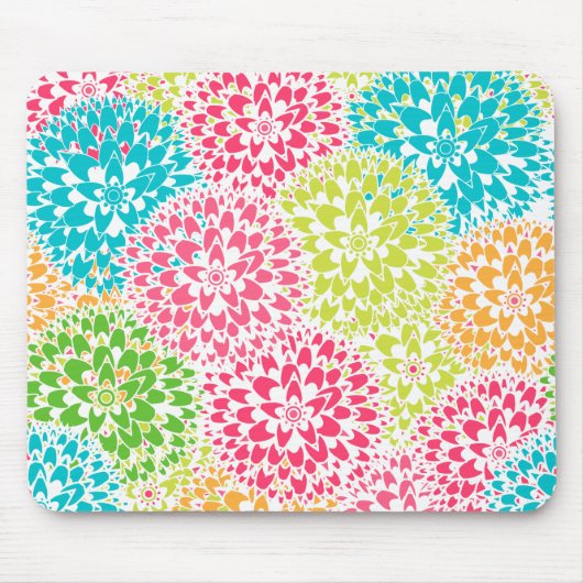 Lente Abstracte bloemen Muismat (Voorkant)