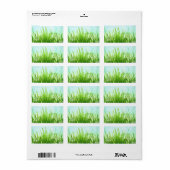 Lente Abstracte Natuur achtergrond Etiket (Full Sheet)
