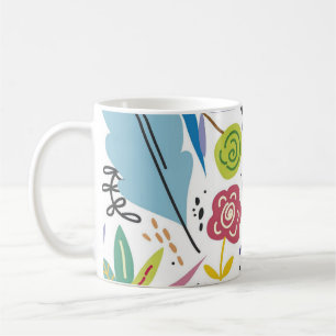 Lente-achtergrond van Multicolor Flowers Koffiemok