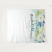 Lente Aquarel Bloemen Bruidsdouche Fotohokje Wandkleed (Voorkant (horizontaal))