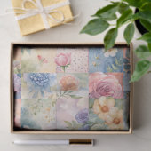 Lente Aquarel Bloemstuk Patchwork Decoupage Papier (Geschenk)