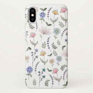 Lente Aquarel Doodle Bloemen Case-Mate iPhone Case