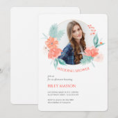 Lente Aquarel Frame Douche Kaart (Voorkant / Achterkant)