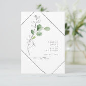 Lente Aquarel & Potlood Loof 'Save The Date' Save The Date (Staand voorkant)
