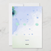 Lente Aquarel Wenskaart Feestdagenkaart (Achterkant)