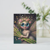 Lente Asperge Fairy Briefkaart (Staand voorkant)