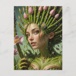 Lente Asperge Fairy Briefkaart