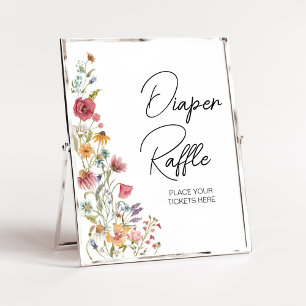 Lente Baby in Baby shower Bloom Diaper Raffle Poster