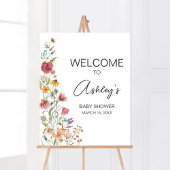 Lente Baby in Bloom Baby shower Welkom Poster
