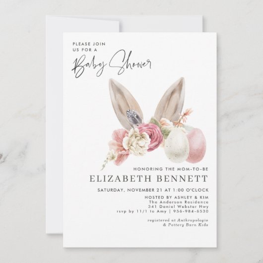 Lente Baby | Pasen Baby shower (Voorkant)