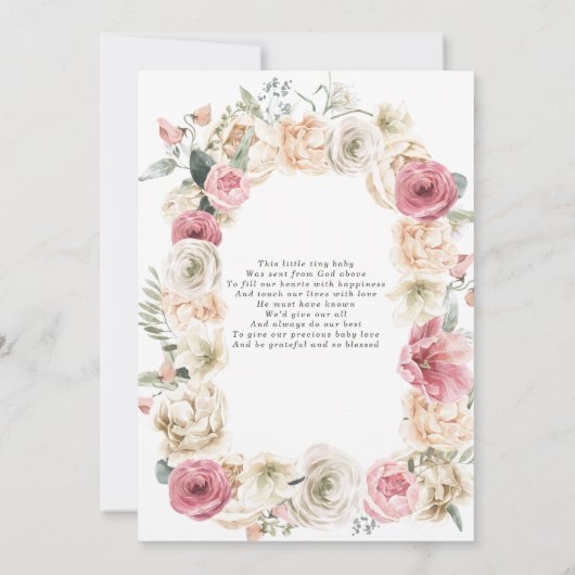 Lente Baby | Pasen Baby shower (Achterkant)