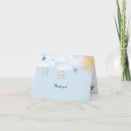 Lente Baby shower dank je wel kaart