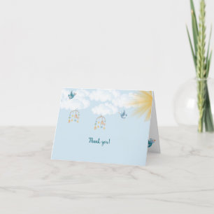 Lente Baby shower dank je wel kaart