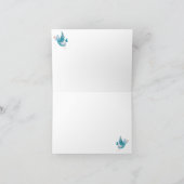 Lente Baby shower dank je wel kaart (Binnen)