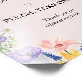 Lente Baby Shower Favoren Bord Foto Afdruk (Hoek)