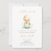 Lente Baby Shower Kleine Kuiken Kaart (Voorkant)