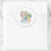 Lente Baby Shower | Pasen Retouradres Label (Tas)