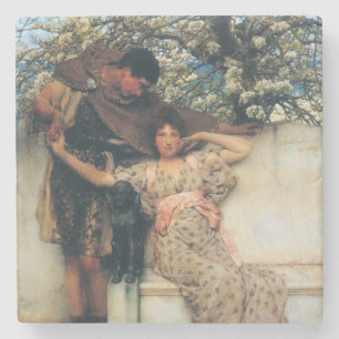 Lente belofte (van Lawrence Alma-Tadema) Stenen Onderzetter