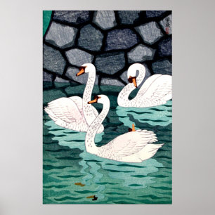 Lente bij de gracht Kasamatsu Shiro 1957 Poster