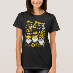 Lente Bij Gelukkig Kabouter Trio Honingraat Bloeme T-shirt