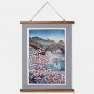 Lente bij Kintai-brug, Hasui Kawase Hangend Wandkleed