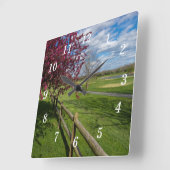 Lente bij Rivercut wandklok (Hoek)