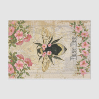 Lente bij tissuepapier