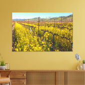 Lente bij Vineyard Canvas Afdruk (Insitu (Woonkamer))