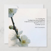 Lente Bliss/Huwelijk & Bloemen voor elke gelegenhe Kaart (Achterkant)