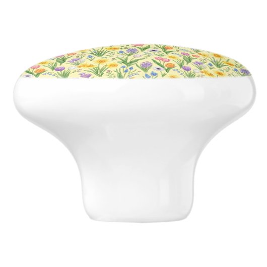 Lente Bloei Barst Patroon Keramische Knop (Zijkant)