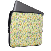 Lente Bloei Barst Patroon Laptop Sleeve (Voorkant Rechts)