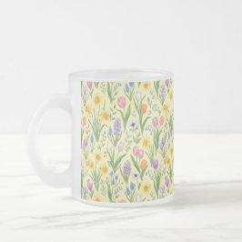 Lente Bloei Barst Patroon Matglas Koffiemok